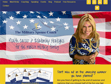 Tablet Screenshot of militaryspousecoach.com